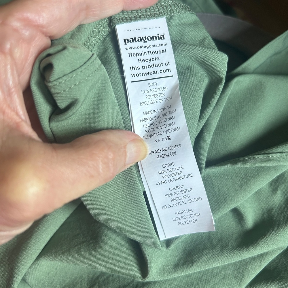 Patagonia Men's Size XXL Button Down Green Long Sleeve Shirt NWOT - Picture 9 of 10